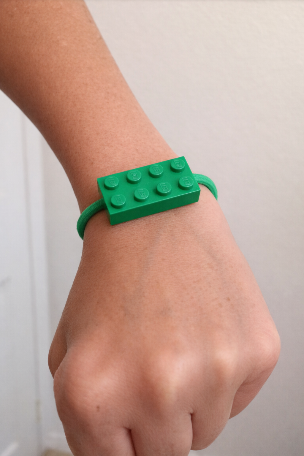 Choose Growth with the Glamorous Green Bricklet | Charm Bracelet, Minifigure Accessory and Hair Band for Kids, Creative Collectors and Adults | Bricklets Studio