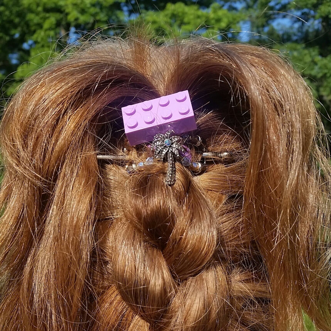 Choose Kindness with the Brilliant Bubblegum Bricklet | Charm Bracelet, Minifigure Accessory and Hair Band for Kids, Creative Collectors and Adults | Bricklets Studio