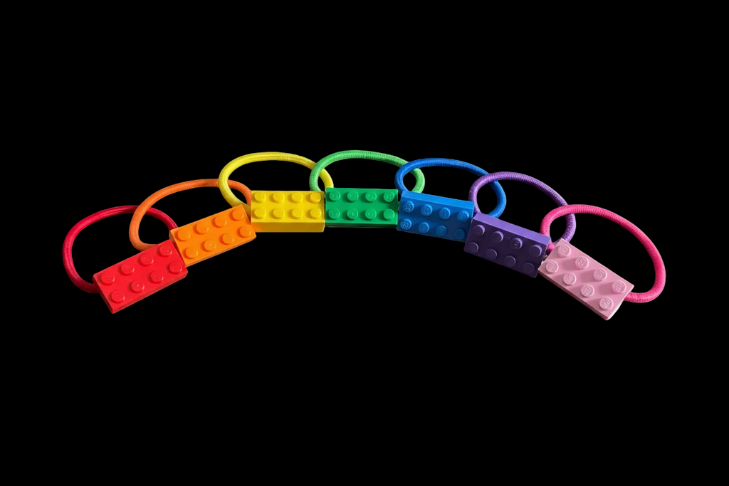 Choose Joy with the Yummy Yellow Bricklet | Charm Bracelet, Minifigure Accessory and Hair Band for Kids, Creative Collectors and Adults | Bricklets Studio