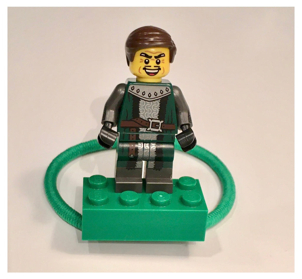 Choose Growth with the Glamorous Green Bricklet | Charm Bracelet, Minifigure Accessory and Hair Band for Kids, Creative Collectors and Adults | Bricklets Studio