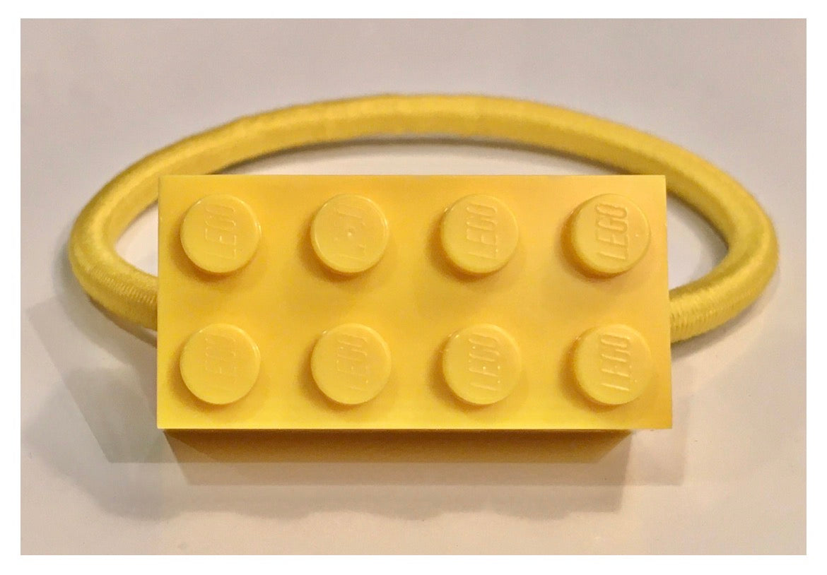 Choose Joy with the Yummy Yellow Bricklet | Charm Bracelet, Minifigure Accessory and Hair Band for Kids, Creative Collectors and Adults | Bricklets Studio