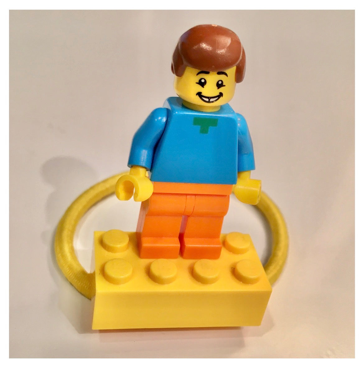 Choose Joy with the Yummy Yellow Bricklet | Charm Bracelet, Minifigure Accessory and Hair Band for Kids, Creative Collectors and Adults | Bricklets Studio