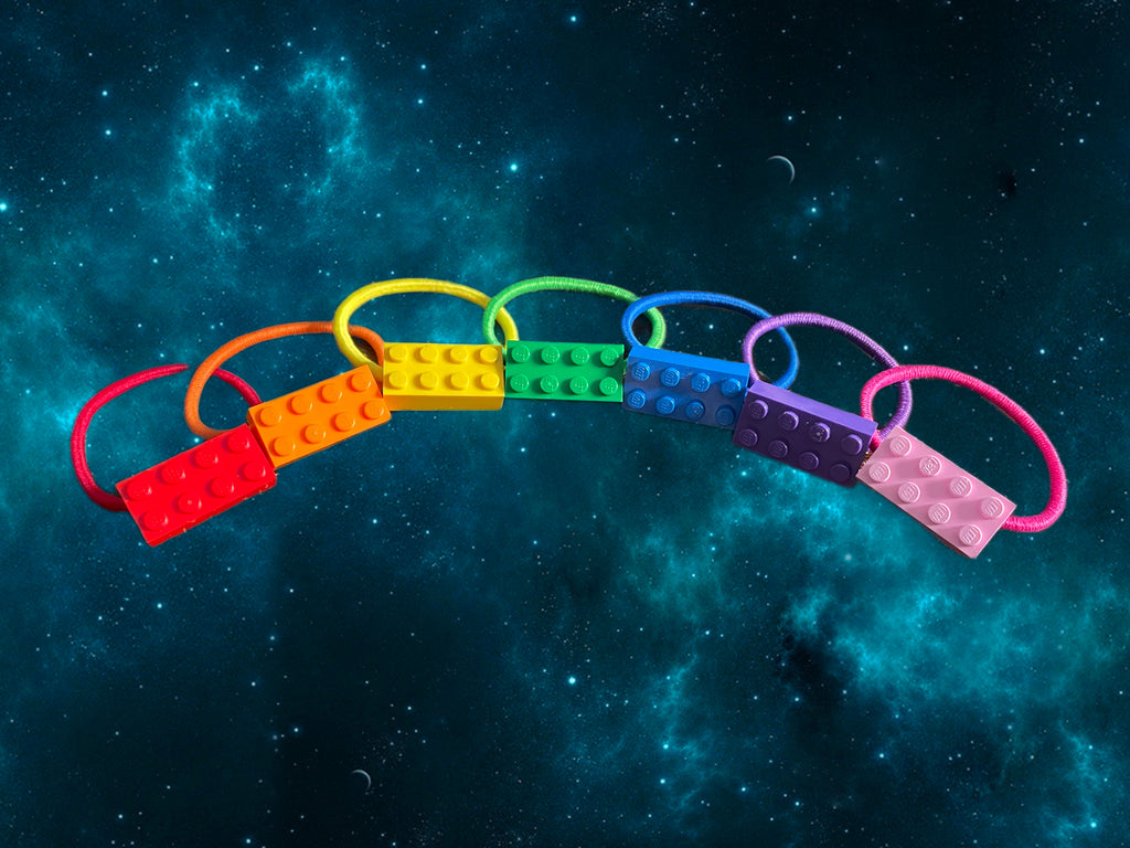 Choose Adventure with the Bold Blue Bricklet | Charm Bracelet, Minifigure Accessory and Hair Band for Kids, Creative Collectors and Adults | Bricklets Studio