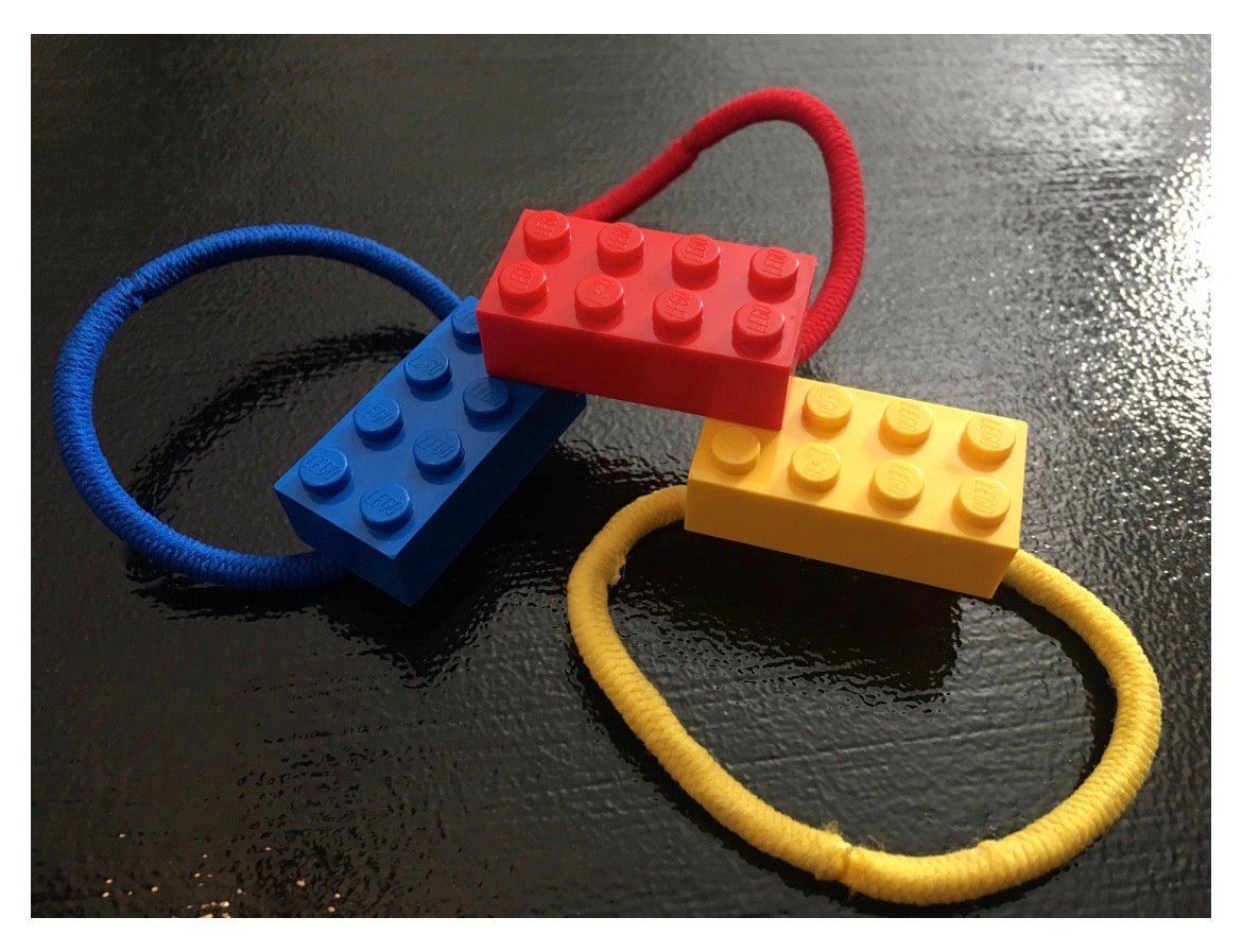 Choose Joy with the Yummy Yellow Bricklet | Charm Bracelet, Minifigure Accessory and Hair Band for Kids, Creative Collectors and Adults | Bricklets Studio