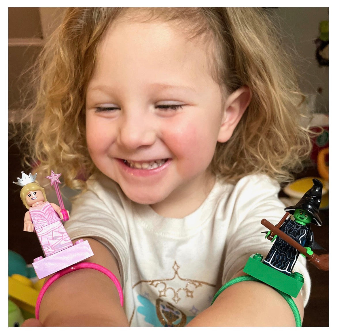 Choose Kindness with the Bubblegum Bricklet | Charm Bracelet, Minifigure Accessory and Hair Band for Kids, Creative Collectors and Adults | Bricklets Studio