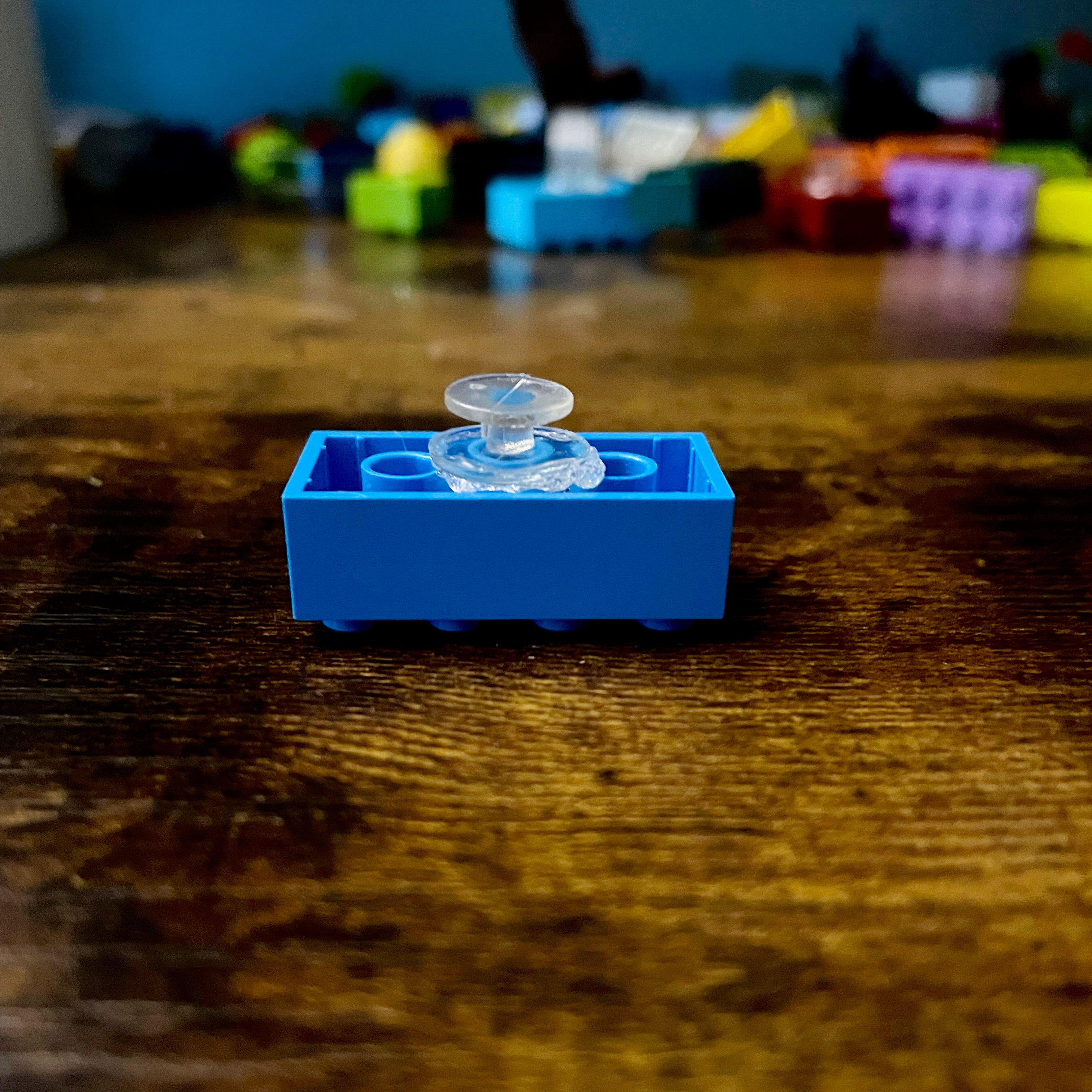 🦋 Turquoise Brick Bitz Charm – Tranquility